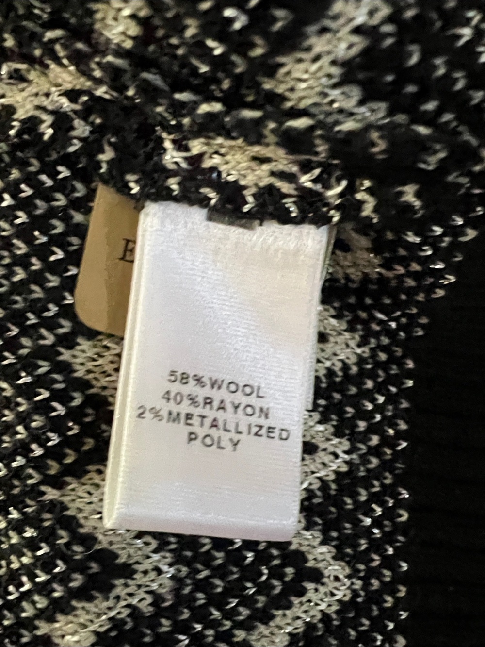 St John Nordstrom Black & White Zigzag Zip-Front Knit Jacket - Picture 8 of 12